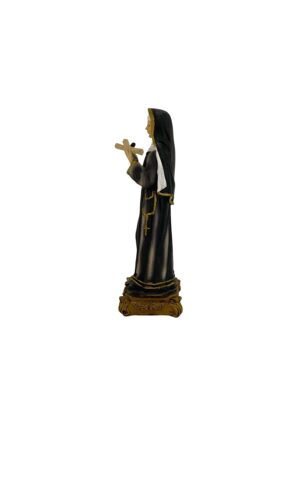Estatuilla pequeña de Santa Rita de Casia en resina