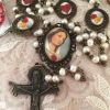 Rosario de perlas Rosa Mistica