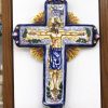 Pila ceramica antigua Cristo crucificado