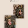 Rosario bronce y cuarzo rosa Sagrados Corazones
