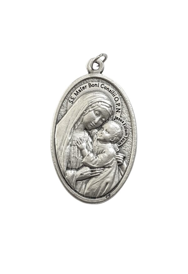 Medalla de La Virgen del Buen Consejo y de La Santisima Trinidad