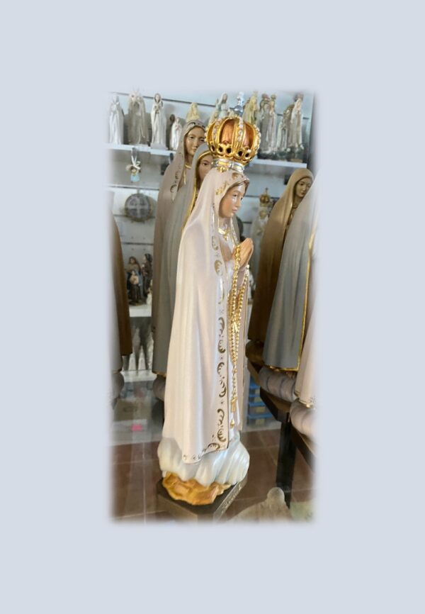 Virgen de Fátima Capelinha con corona