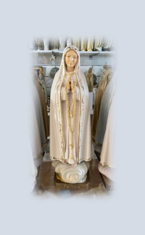 Virgen de Fátima Capelinha madera