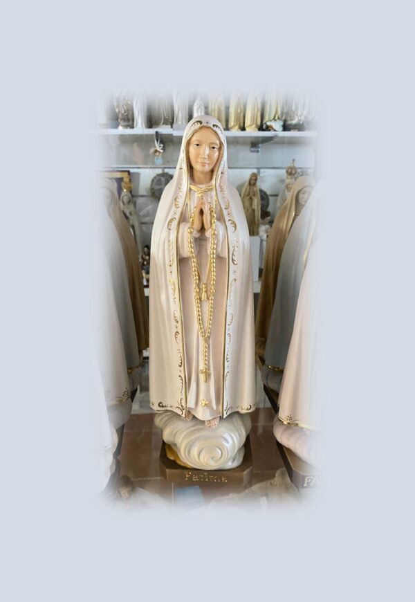 Virgen de Fátima Capelinha madera