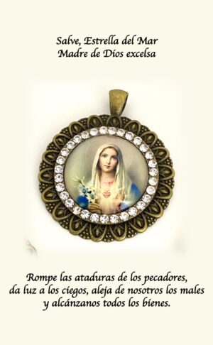 Medallas de La Virgen hechas en honor a su maternidad divina