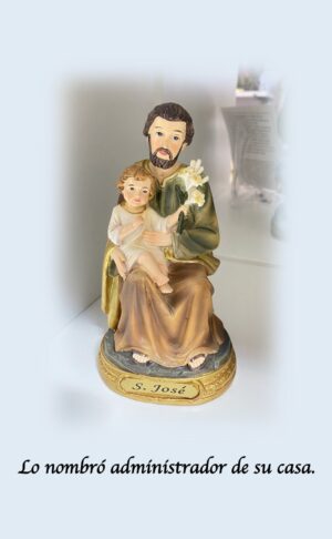San José sentado con niño