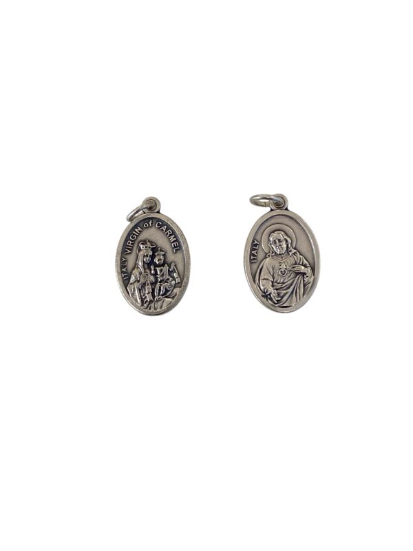 Medalla escapulario de La Virgen del Carmen