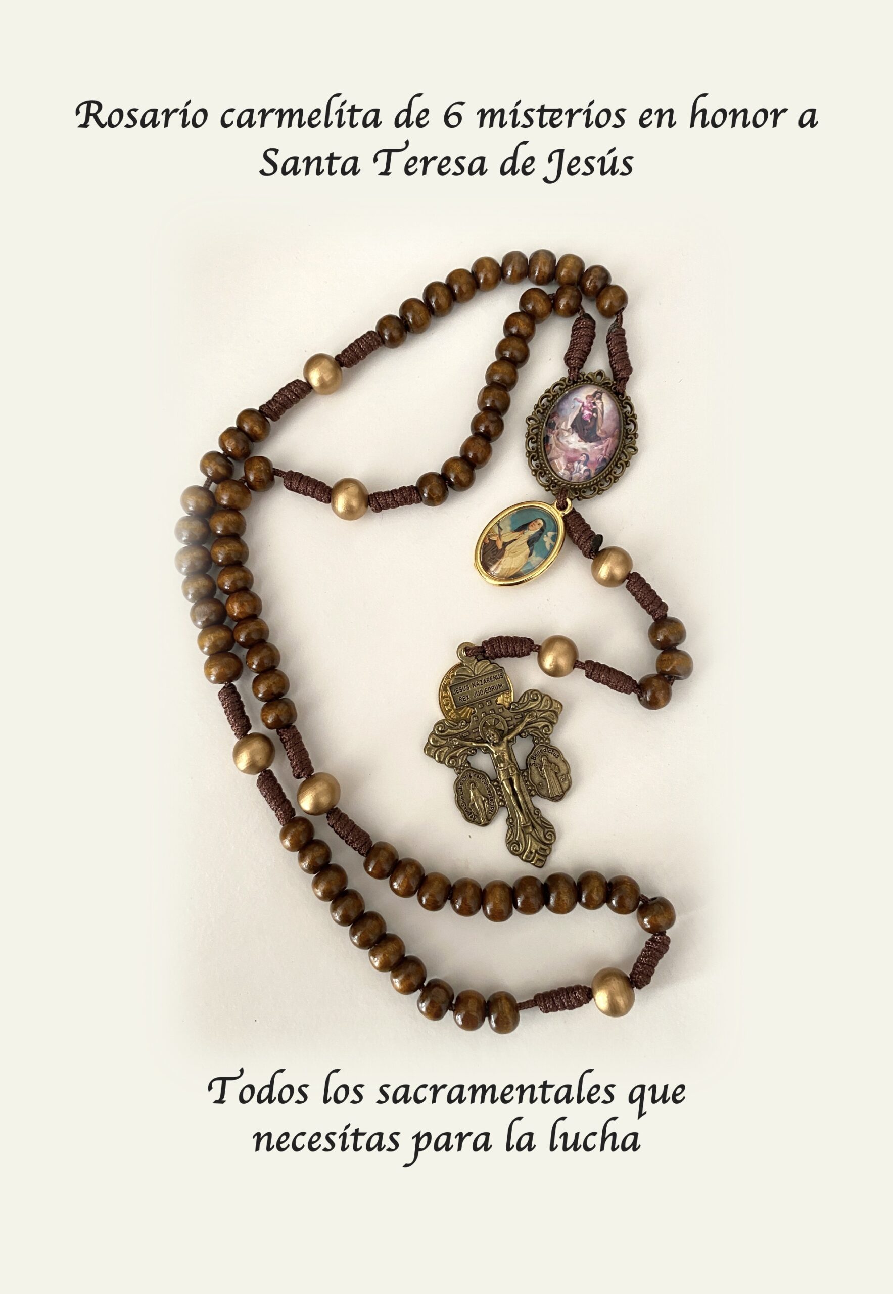 Rosario carmelita de seis misterios en honor a Santa Teresa de Jesús