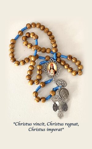 Rosario de combate en madera con los mas poderosos sacramentales 