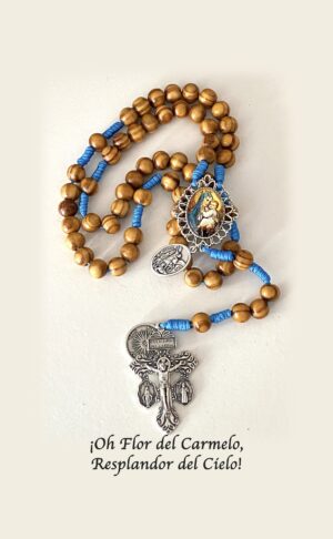 Rosario de combate en madera con los mas poderosos sacramentales 