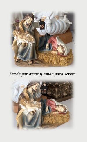 Nacimiento en una pieza- El descanso de María - Nueva colección