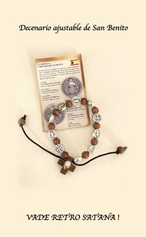 pulsera decenario ajustable de San Benito