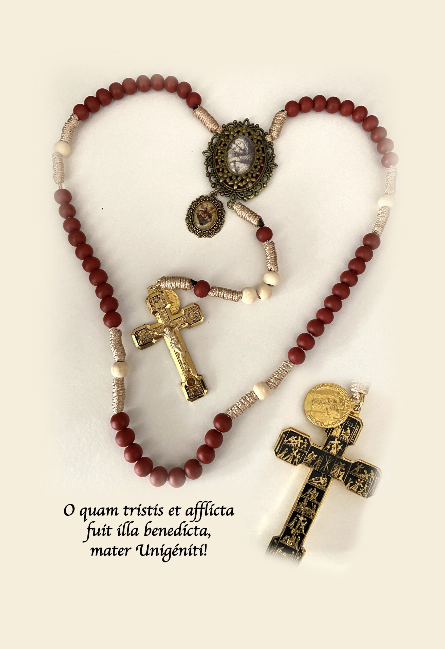 Rosario Cuaresma con crucifijo del Via crucis