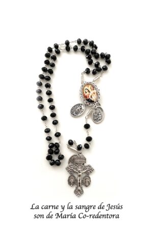 Rosario en vidrio en honor a La Eucaristia