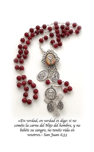 Rosario en vidrio en honor a La Eucaristia