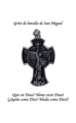 Medalla - Grito de Batalla de San Miguel en acero inoxidable
