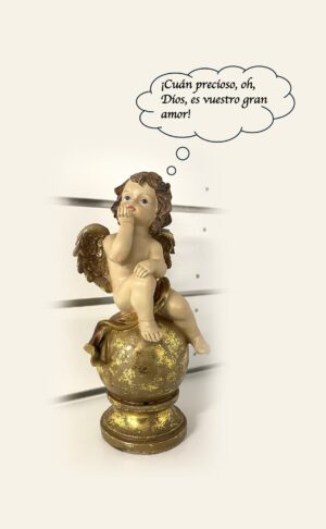 Ángel adorador sentado