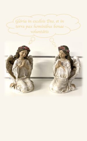 Pareja de Angeles adoradores