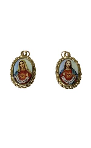 Medalla resina de los sagrados corazones