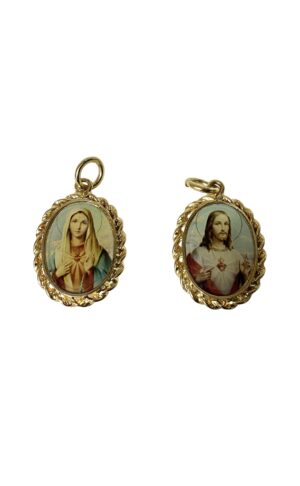 Medalla resina de los sagrados corazones