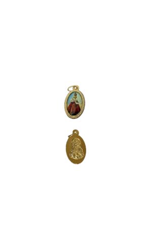 Medalla resina del Santo Niño de Praga