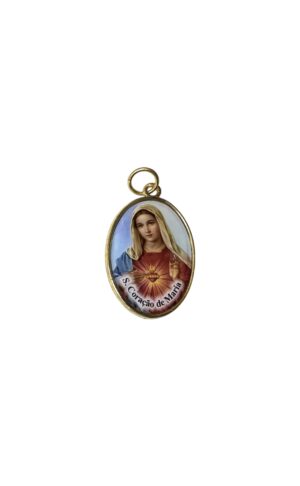 Medalla resina del Inmaculado Corazón de María