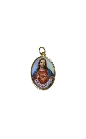 Medalla resina del Sagrado Corazón de Jesús