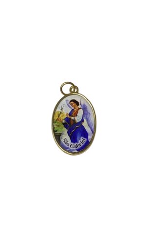 Medalla resina del Arcangel San Gabriel