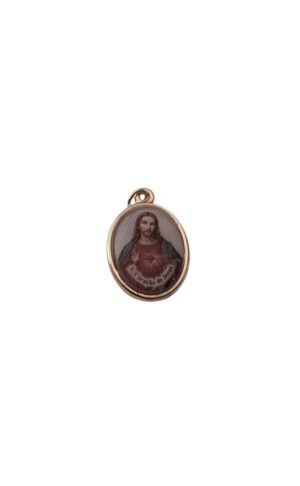 Medalla resina del Sagrado Corazón de Jesús