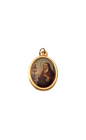 Medalla resina de Santa Clara