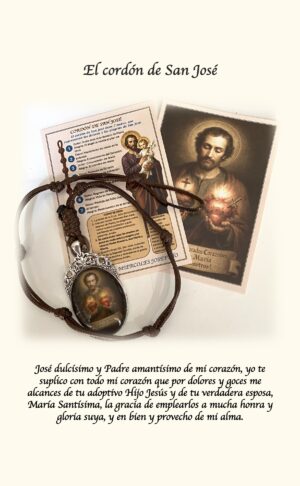 El cordón de San José  para la Veneración de San José meditando sobre sus dolores y gozos los miércoles