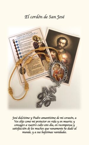 El cordón de San José  para la Veneración de San José meditando sobre sus dolores y gozos los miércoles